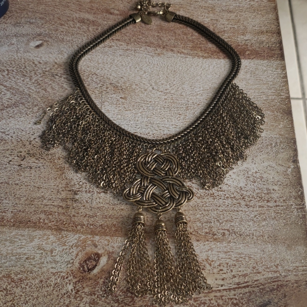 Chicos Brass Necklace